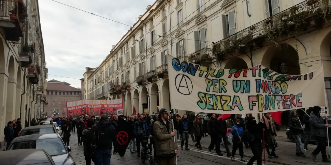 Torino. Una giornata di lotta al militarismo e alla guerra